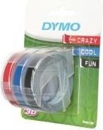 Produktbild Dymo Prägeband 3D (0.90 cm, Blau, Schwarz, Rot)