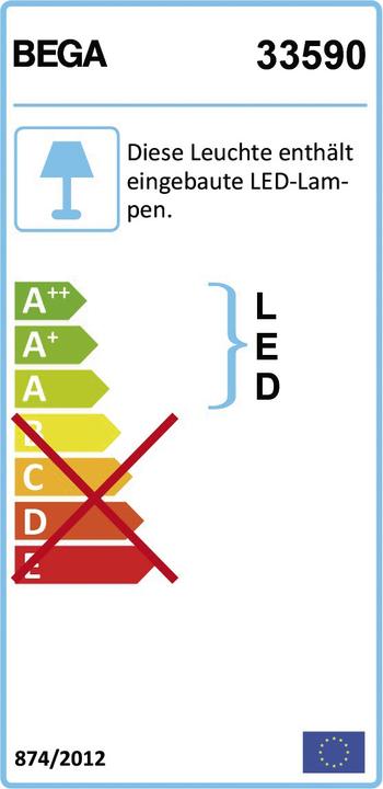Etichetta energetica Bega Luci a parete e a soffitto (293 lm, IP64)