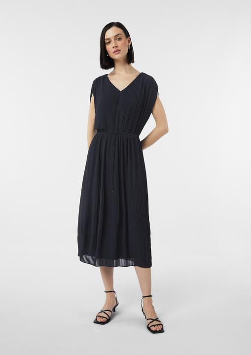 Produktbild Comma Kleid Plissiertes Midikleid aus Chiffon (46)