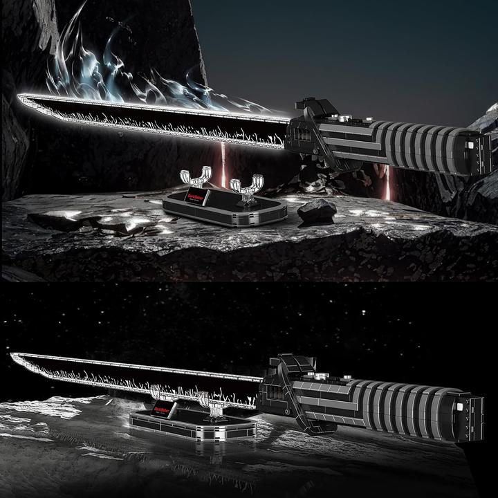 Actual product image Mould King Technik: Dunkelschwert Darksaber mit Beleuchtung