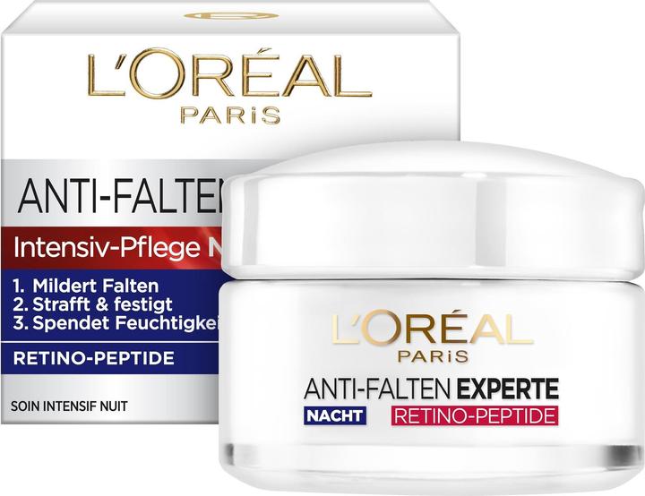Produktbild L'Oréal Paris Nachtcrème Anti-Falten Experte Intensiv-Pflege 45+ 50 ml (50 ml, Nachtcreme)