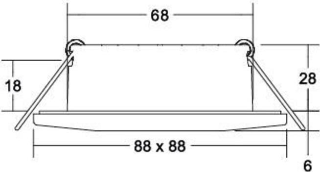 Actual product image Brumberg LED recessed downlight (510 lm)