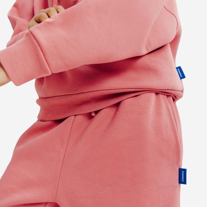 Actual product image Decathlon Women's hoodie, Elementals, pink (XL)