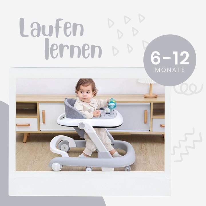 Produktbild Hermex Lauflernhilfe Baby Walker Lauflernwagen Laufwagen Gehfrei Laufhilfe Kleinkinder