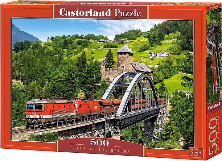 Castorland Trein op de brug,puzzel 500 stukjes (500 onderdelen)