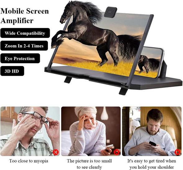 Produktbild MU Classic Faltbare 3D Handy Lupe 10 Zoll