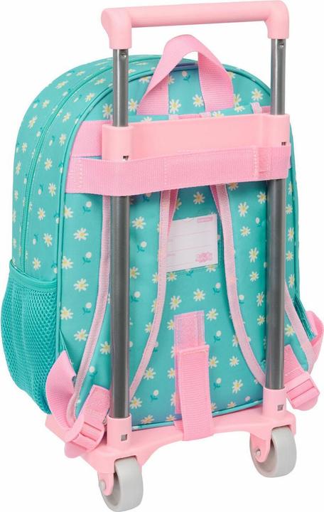 Actual product image Peppa Pig School Rucksack with Wheels Pretty flowers Yellow Mint 26 x 11 x 67 cm 26 x 34 x 11 cm (26 l)