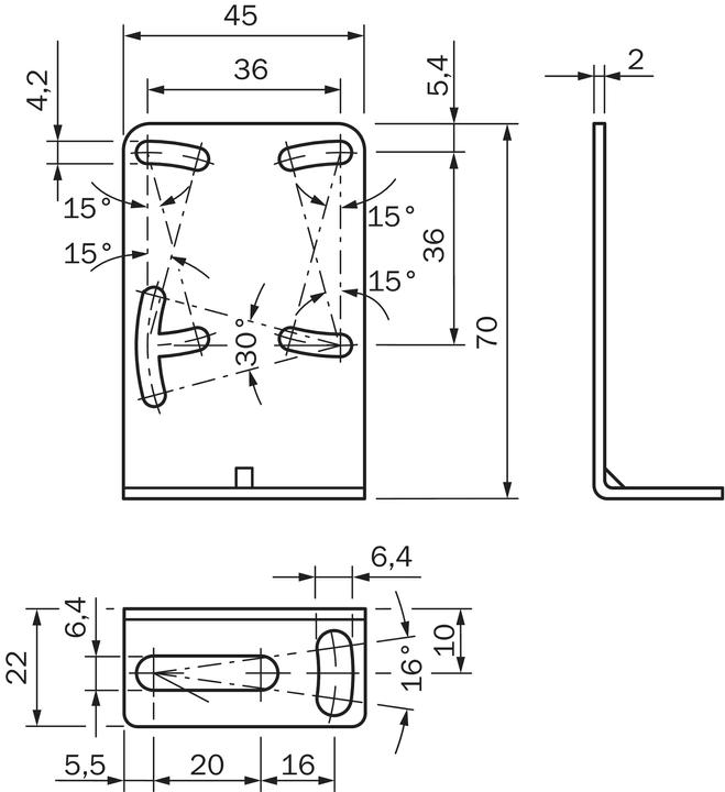 Actual product image Sick Mounting bracket