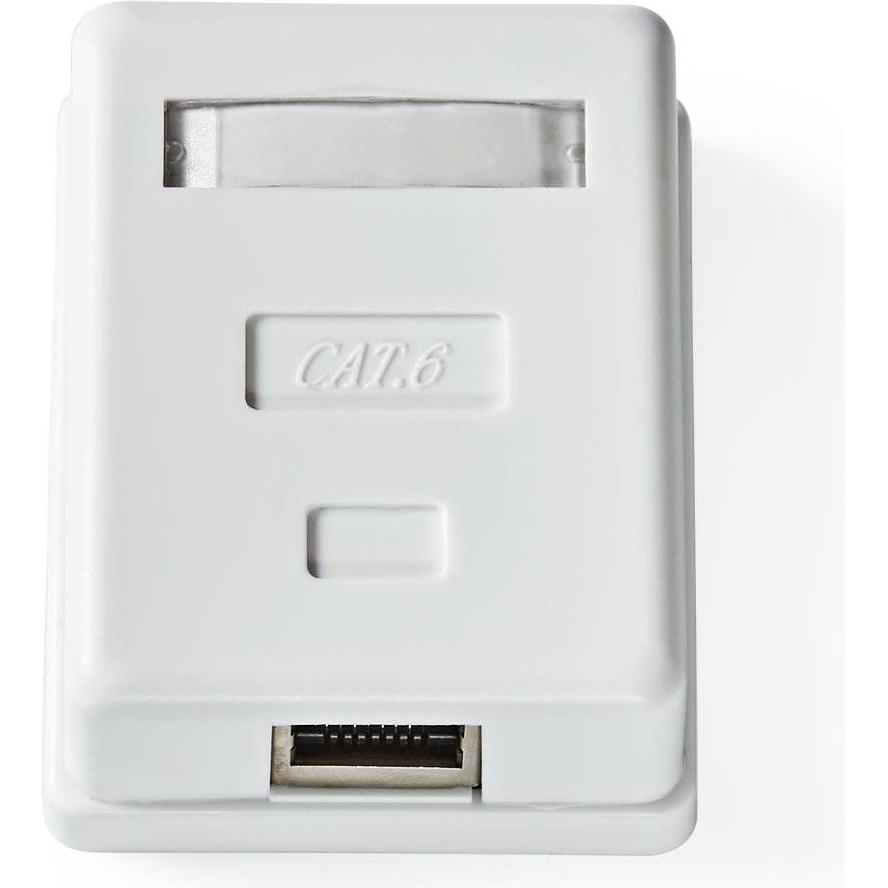 Thumbnail - Nedis Network Wall Box On-Wall 1 Port(s) STP CAT6 Straight Female Gold Plated PVC White Polybag, Video Converter