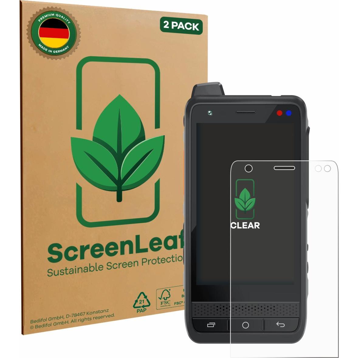 ScreenLeaf Pellicola protettiva, Proteggi Schermo Sostenibili, Clear, Antigraffio, Pellicola protettiva del dispositivo