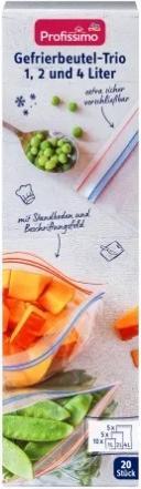 Produktbild dm Profissimo Gefrierbeutel-Trio (20 x)