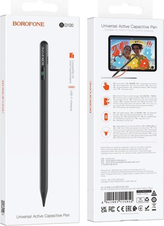 Actual product image Borofone Pencil BG100 for iPad Series, Active Version, Black