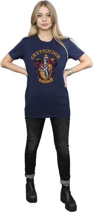 Actual product image Womens/Ladies Gryffindor Cotton Boyfriend T-Shirt (S)