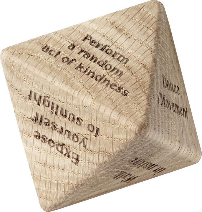 Actual product image ChiCura Mindfulness Wooden Dice CC2