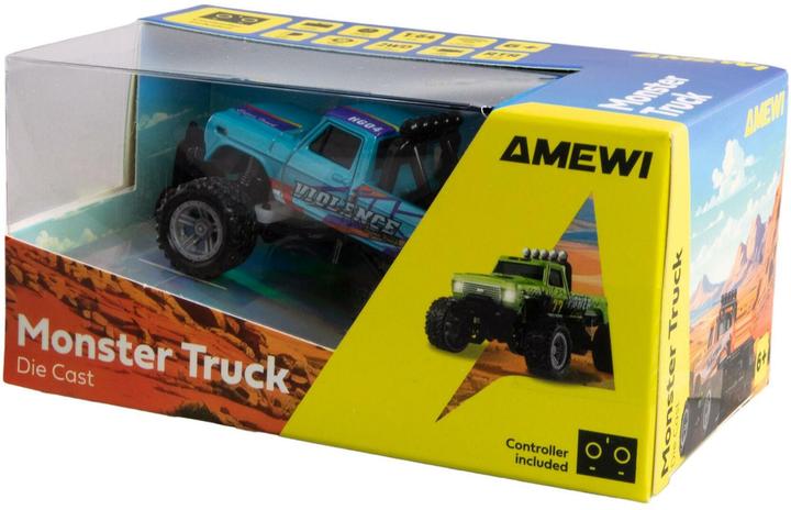 Produktbild Amewi Monster Truck Die Cast 1:64 RTR, Blau, Altersempfehlung (RTR Ready-to-Run)