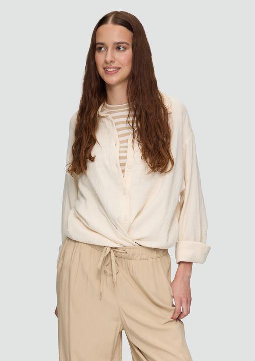 Produktbild s.Oliver Bluse Oversized-Hemdbluse aus Musselin (44)