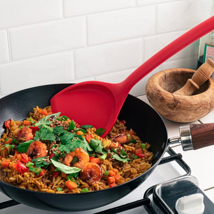 Produktbild Mastrad Pfannenwender Wok Silikon Rot