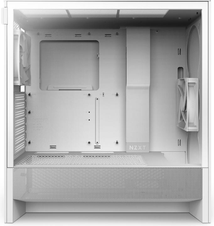 Image du produit NZXT H5 Flow ( 2024 ) (blanc, verre trempé) (mATX, ATX, Mini-ITX)