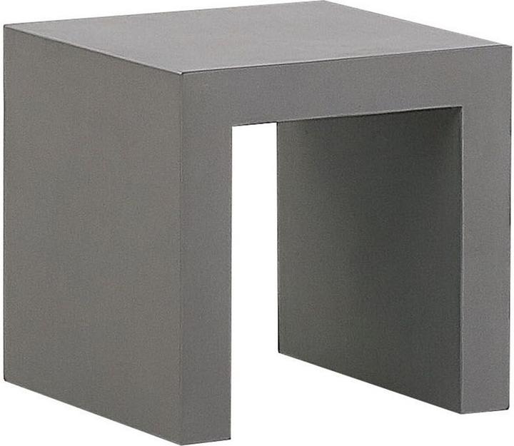 Produktbild Beliani Gartenmöbel Set Faserzement grau 4-Sitzer Tisch quadratisch OLBIA/TARANTO (90 cm)