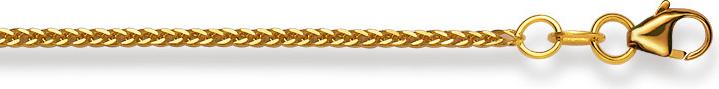 Produktbild Natsumi Schmuck Halskette Gelbgold 18K/750 Fuchsschwanz 1mm (750/18 K Gelbgold, 45 cm)
