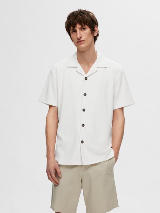 Produktbild Selected Homme Geripptes cuban collar Kurzarmhemd (S)