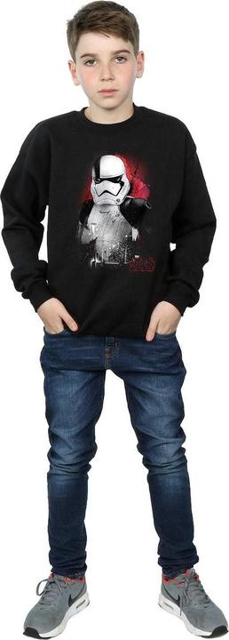 Actual product image Star Wars Boys The Last Jedi Stormtrooper Brushed Sweatshirt (128)