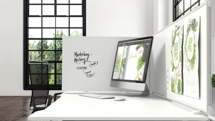 Actual product image Magnetoplan Table partition VarioPin (1600 x 500 cm)