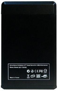 Produktbild Silverstone 2.5 SATA Pocket - USB 2.0 Treasure TS01 Black (SST-TS01B) (2.5")