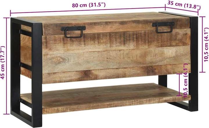 Produktbild VidaXL Lagerkiste (80 x 35 x 45 cm)