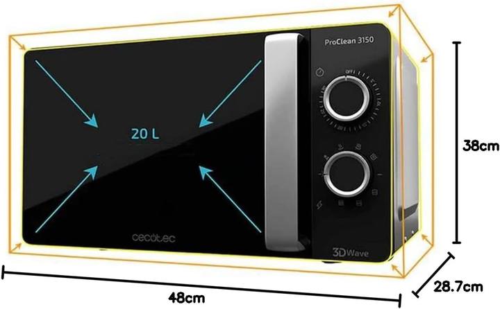 Actual product image Cecotec Grill Microwave 01529 (20 l)