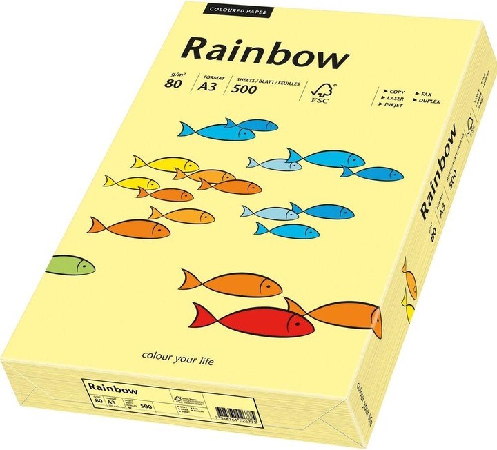 Actual product image Rainbow Copy paper coloured A3 (80 g/m², 500 x, A3)