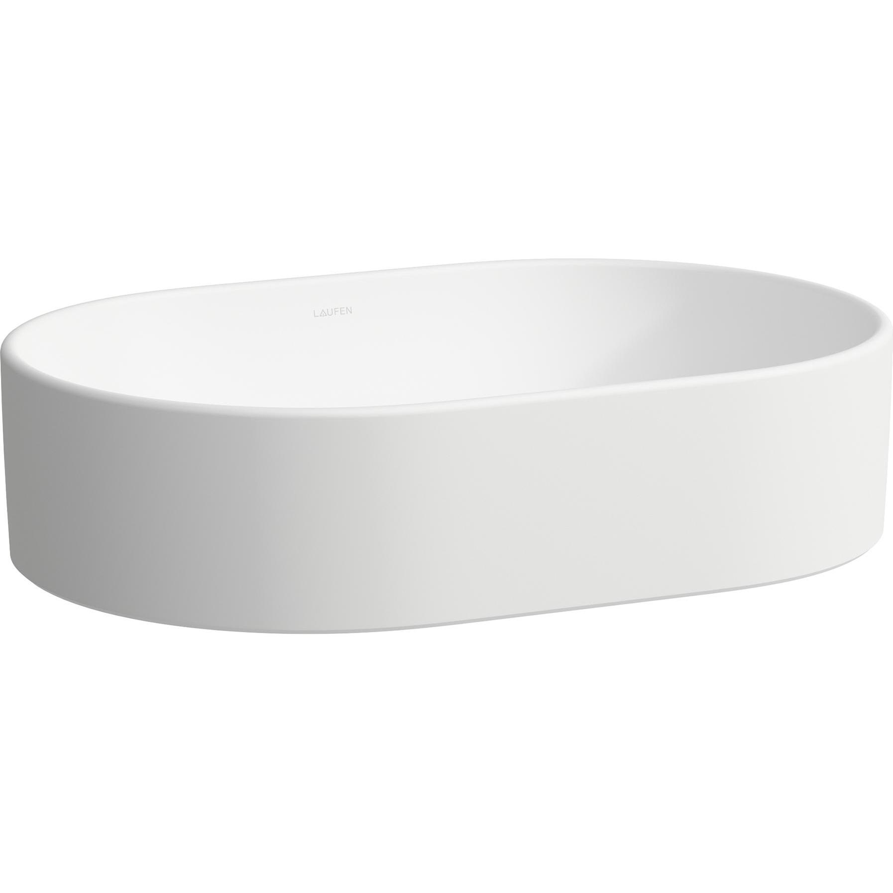 Laufen, Waschbecken, Savoy Waschtisch-Schale, 380x550x130mm, oval, mit Überlauf (630 mm, 200 mm)
