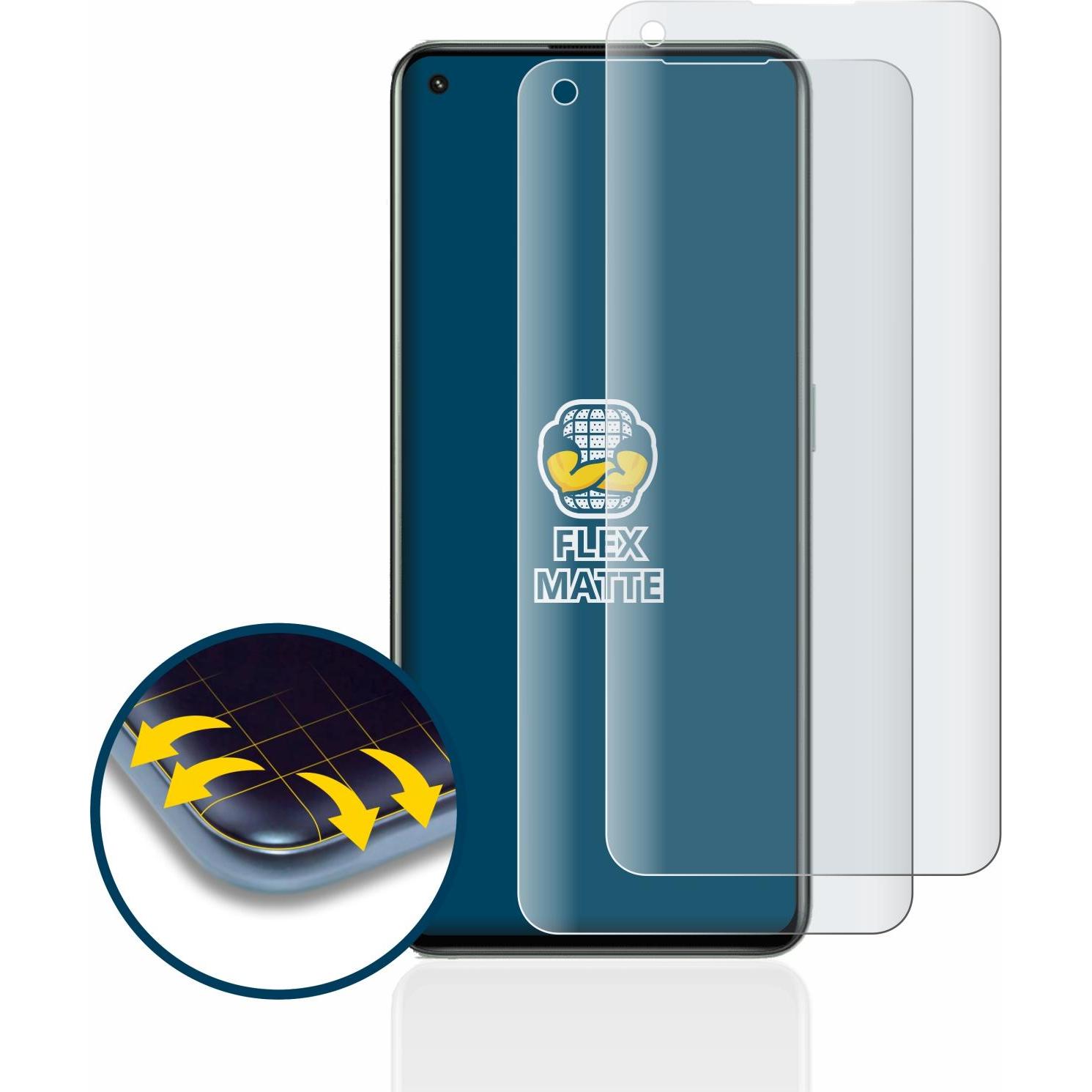 Thumbnail - BROTECT Full-Cover Displayschutz Matt (2 Stück, Realme GT 2 Pro), Smartphone Schutzfolie, Grau