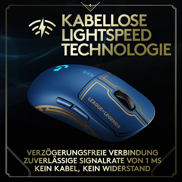 Immagine prodotto Logitech G G Pro LoL Edition (Senza fili, Cablato)