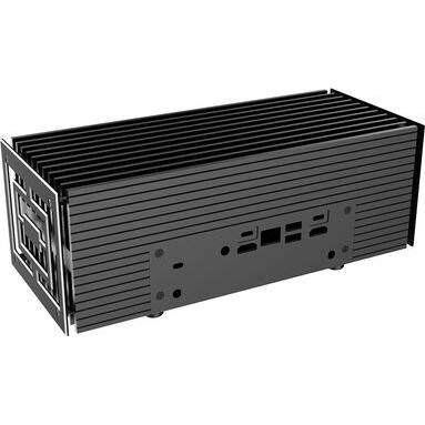 Akasa Turing Duo Pro Aluminium-Gehäuse - für Asus PN52 / PN53 / PN64, schwarz, PC Gehäuse, Schwarz