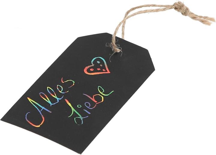 Image du produit Natura Punto Lot de 6 papiers à gratter étiquettes cadeau arc-en-ciel, 11 x 13 x 0,4 cm (Pochette cadeau, 6 x)