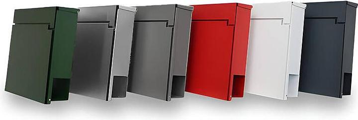 Produktbild SafePost 810 Briefkasten graualu. RAL9007 matt