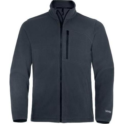 Uvex Safety, Arbeitsjacke, Fleecejacke uvex suXXeed craft grau, anthrazit 3XL (3XL)