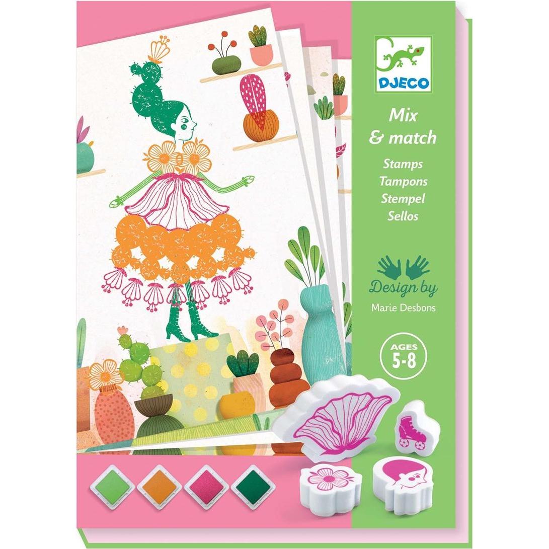 Djeco, Stempel, Stempel Blumenmädchen