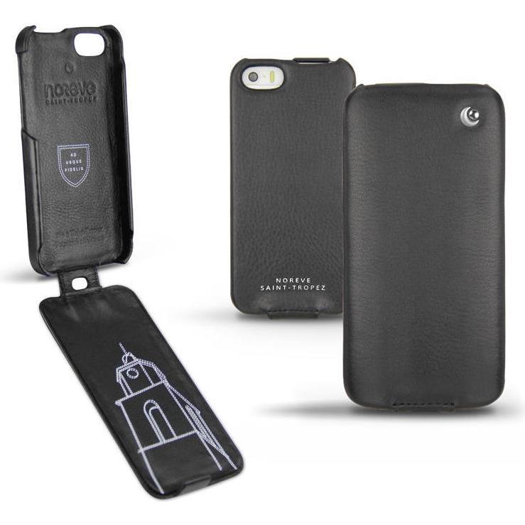 Thumbnail - Noreve Lederschutzhülle vertikal (Apple iPhone 5s), Smartphone Hülle, Schwarz