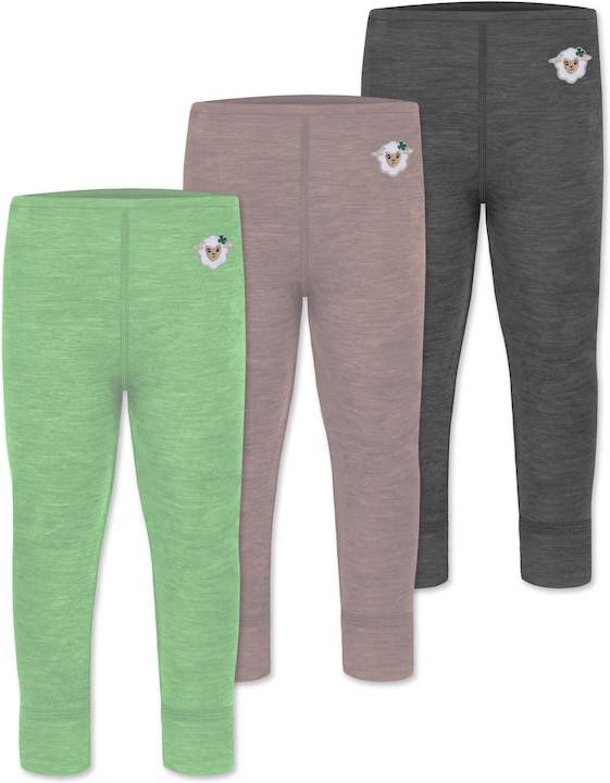 Produktbild Normani 3er Pack Baby Merino Hose Unterhose „Tihoi" - 9509 (68)
