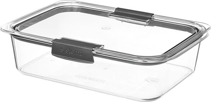 Immagine prodotto Sistema 55115 Contenitore per alimenti Scatola rettangolare 2 L Nero, Trasparente (2 l)