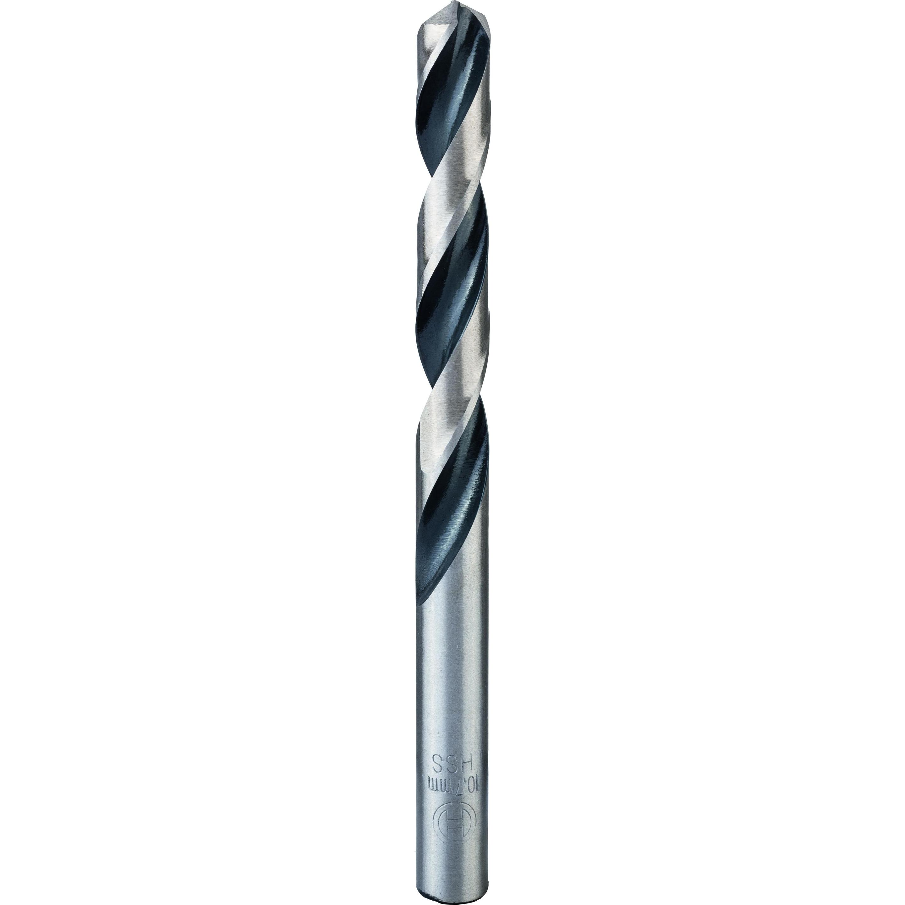 Bosch Professional Zubehör, Bohrereinsatz, Metallspiralbohrer HSS PointTeQ, DIN 338, 10,7 mm, 5er-Pack (10.7 mm)