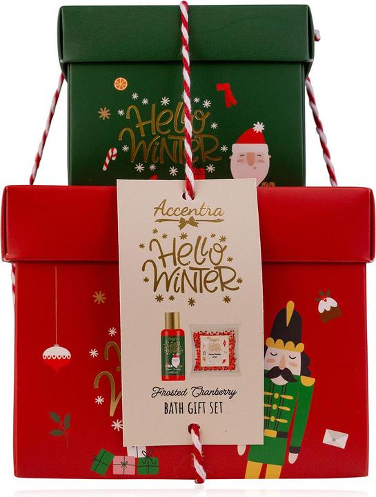Immagine prodotto Accentra Set regalo CIAO INVERNO in scatole regalo impilate (Set per la cura dei capelli)