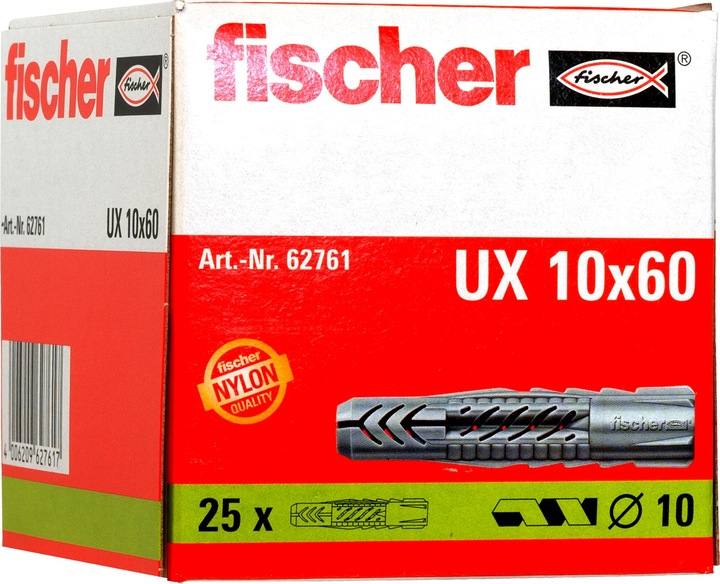 Actual product image Fischer Universal anchor UX 10 x 60 60 m (25 pcs.)