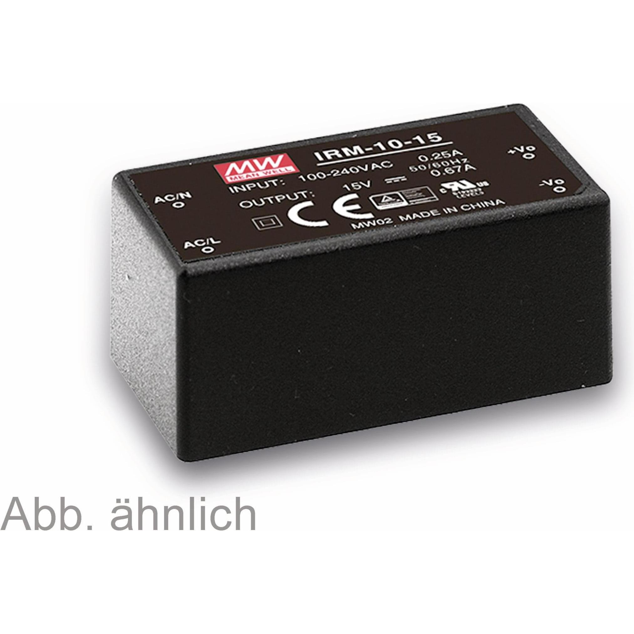 MeanWell MEAN WELL AC/DC-Printnetzteil IRM-10-5, 5 V-/2 A, 10 W, Labornetzgerät