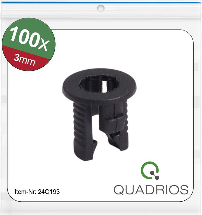 Actual product image Quadrios 24O193 24O193 Plastic LED socket Suitable for (LEDs) LED 3 mm