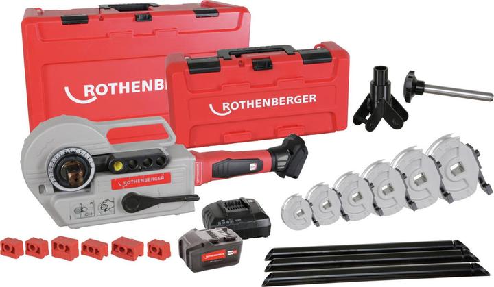 Actual product image Rothenberger Battery tube bender set ROBENDÂ® 4000 E 12-14-16-18-22-28mm (Tools)
