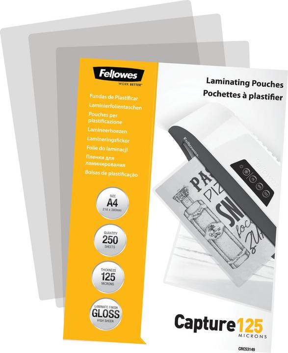 Produktbild Fellowes Capture 125 (A4, 250 Stk., 125 µm)
