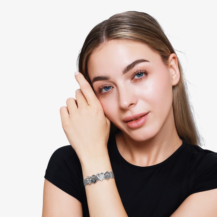 Produktbild Heideman Mesh Armband poliert (100% Edelstahl)